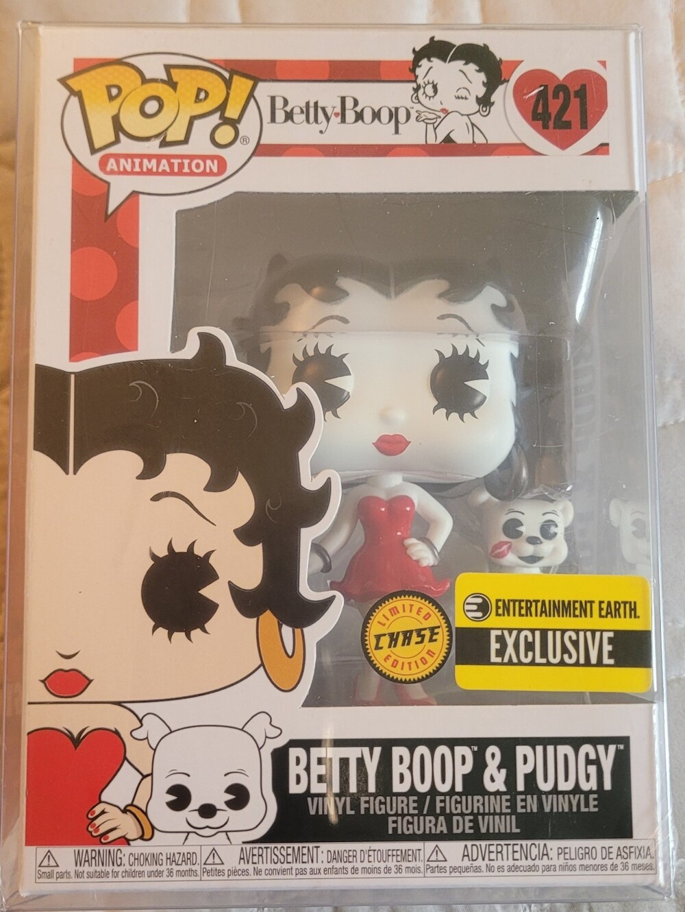 Betty Boop & Pudgy Funko Pop 421 Chase Limited Entertainment Earth Exclusive - Picture 15 of 15